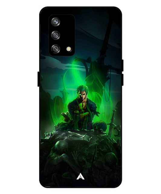 Onepiece Zoro 02 Anime Metal Back Cover Phone Case for Oppo A93