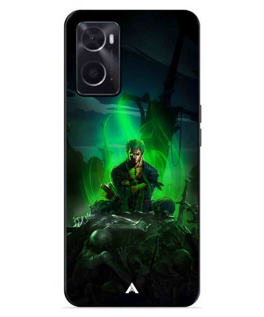 Onepiece Zoro 02 Anime Metal Back Cover Phone Case for Oppo A96