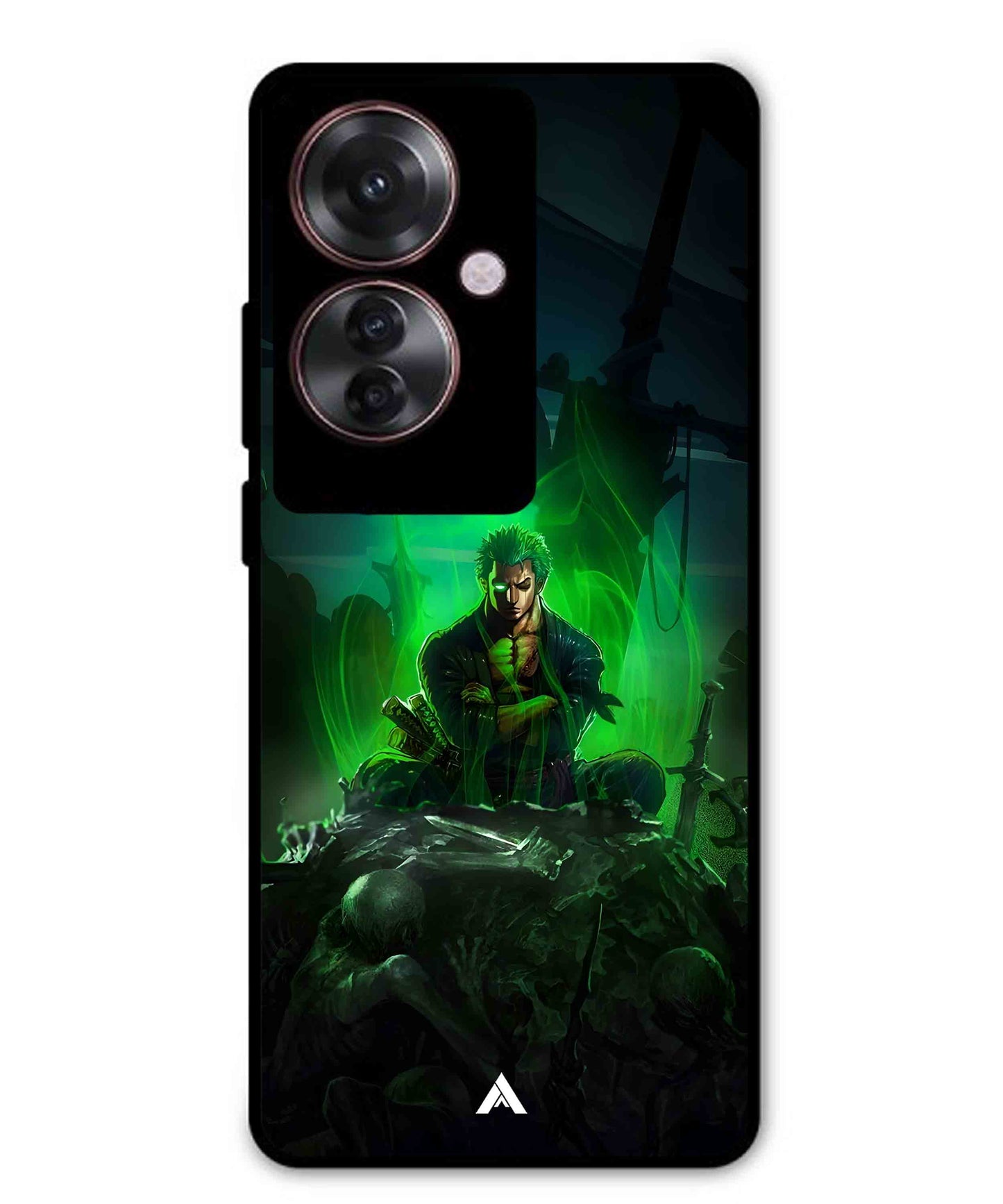 Onepiece Zoro 02 Anime Metal Back Cover Phone Case for Oppo F25 Pro