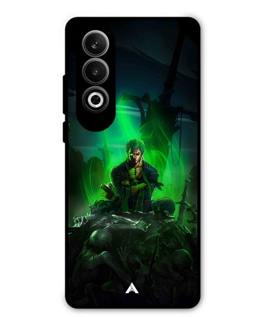Onepiece Zoro 02 Anime Metal Back Cover Phone Case for Oppo K12