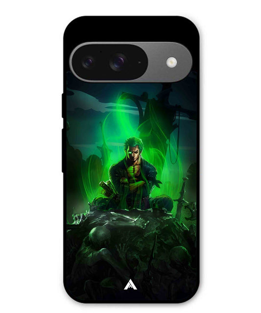 Onepiece Zoro 02 Anime Metal Back Cover Phone Case for Pixel 9