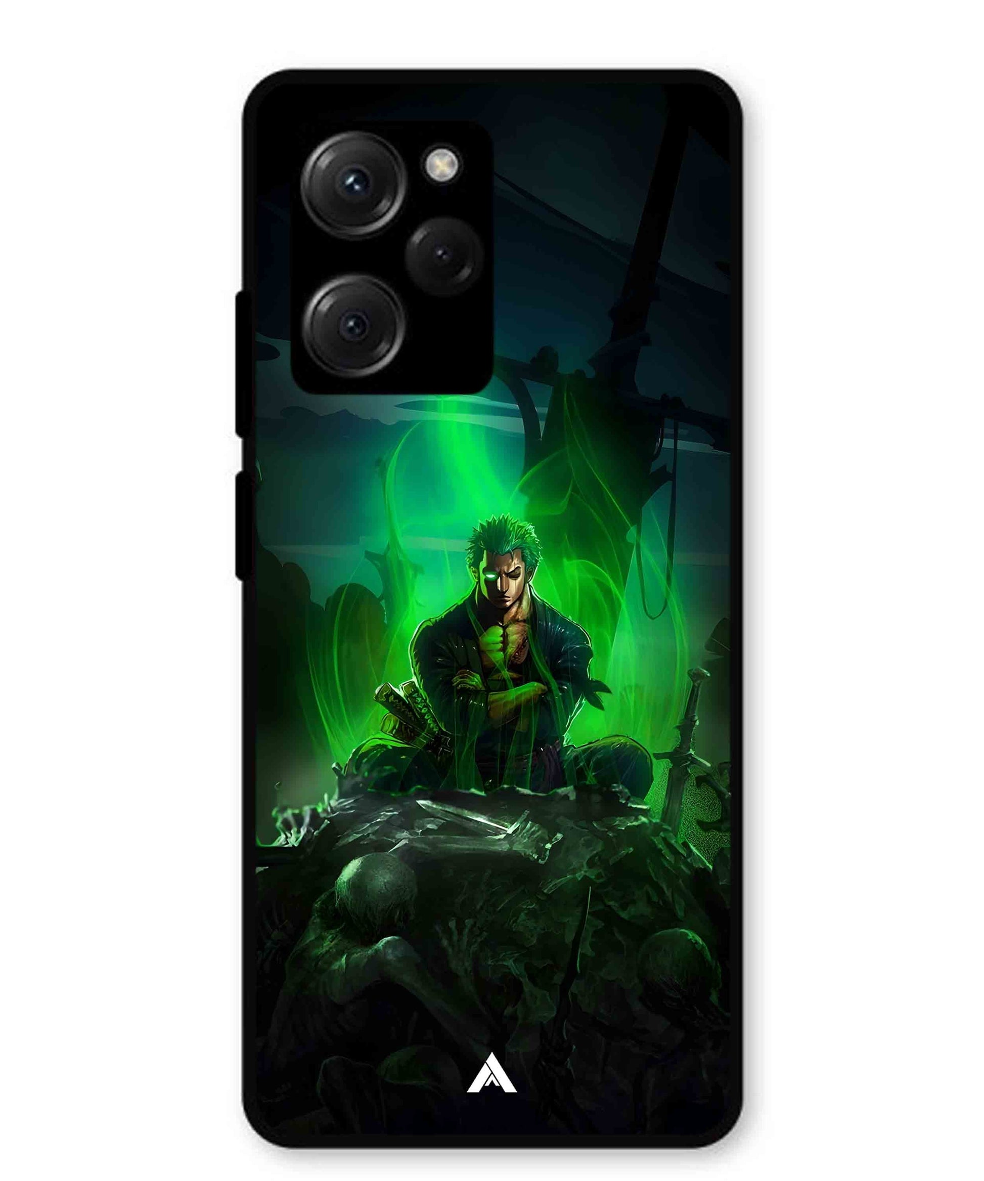 Onepiece Zoro 02 Anime Metal Back Cover Phone Case for Poco X5 Pro