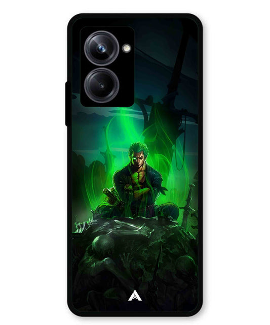 Onepiece Zoro 02 Anime Metal Back Cover Phone Case for Realme 10 Pro