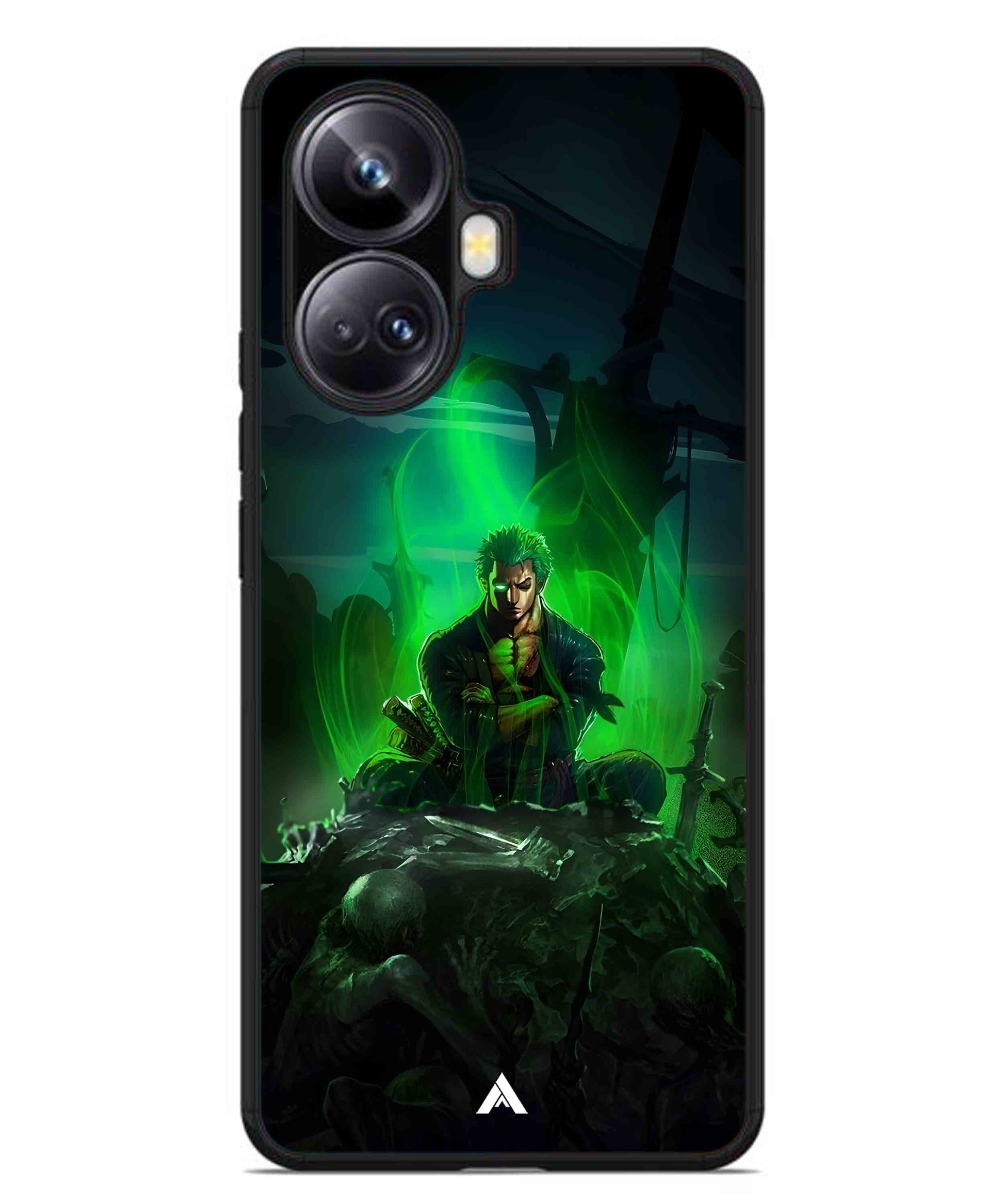 Onepiece Zoro 02 Anime Metal Back Cover Phone Case for Realme 10 Pro Plus