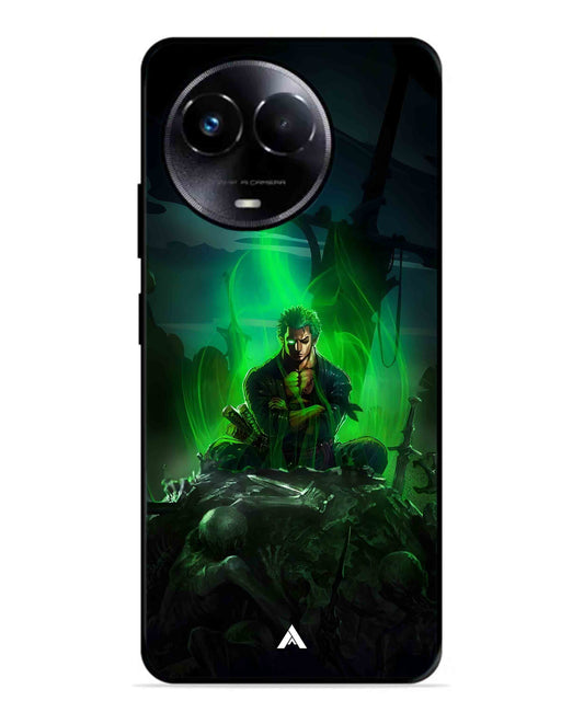 Onepiece Zoro 02 Anime Metal Back Cover Phone Case for Realme 11X