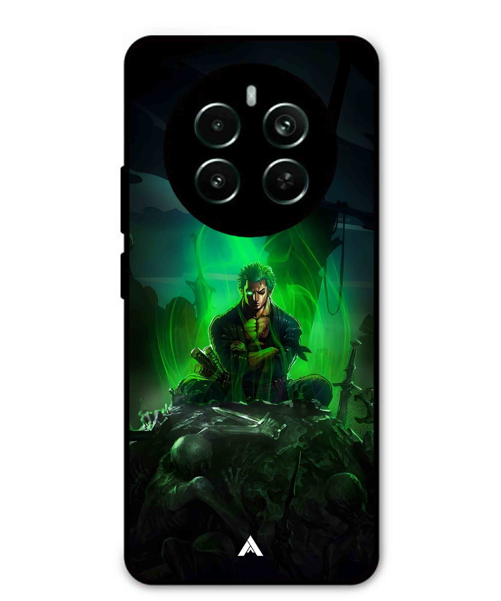Onepiece Zoro 02 Anime Metal Back Cover Phone Case for Realme 12 Pro Plus