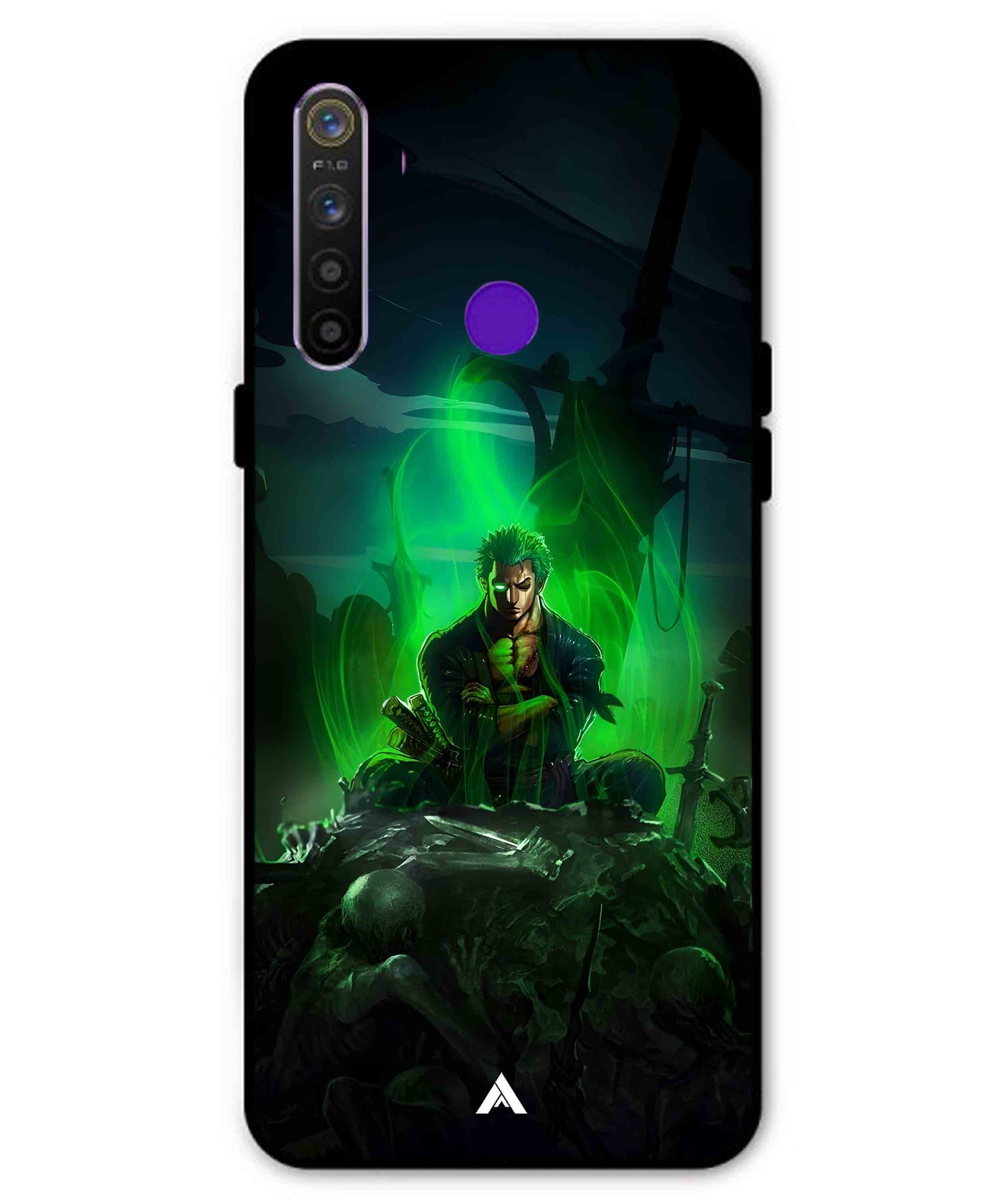 Onepiece Zoro 02 Anime Metal Back Cover Phone Case for Realme 5
