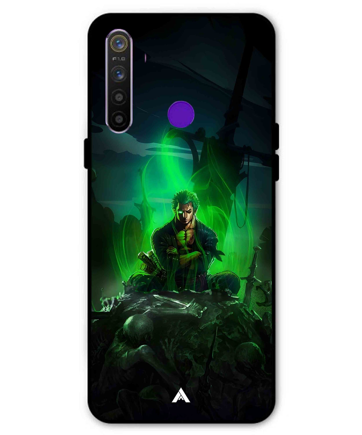 Onepiece Zoro 02 Anime Metal Back Cover Phone Case for Realme 5i