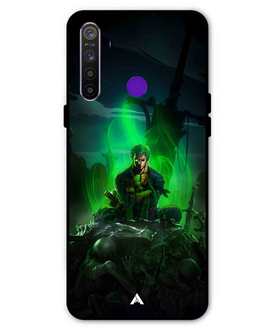 Onepiece Zoro 02 Anime Metal Back Cover Phone Case for Realme 5s