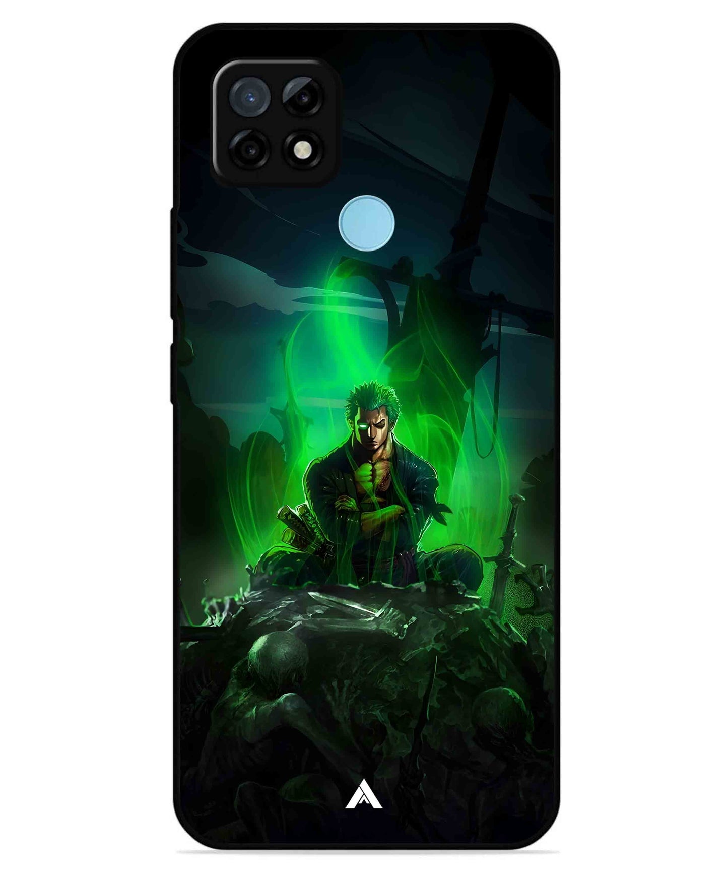Onepiece Zoro 02 Anime Metal Back Cover Phone Case for Realme C21Y