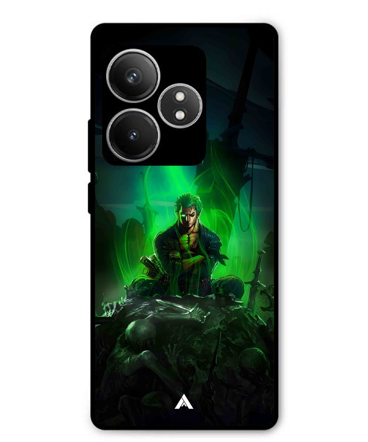 Onepiece Zoro 02 Anime Metal Back Cover Phone Case for Realme GT 6T
