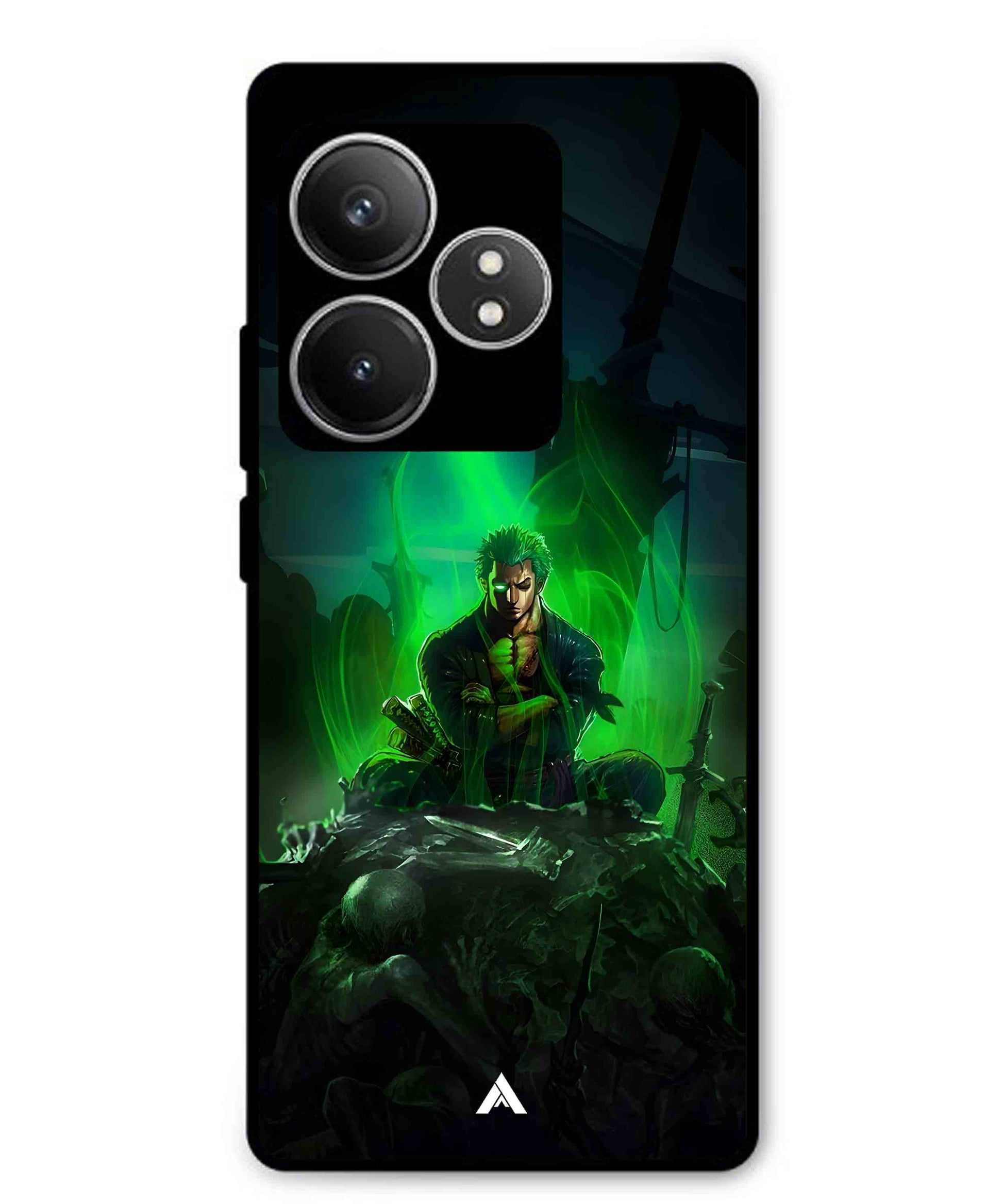 Onepiece Zoro 02 Anime Metal Back Cover Phone Case for Realme GT 6T
