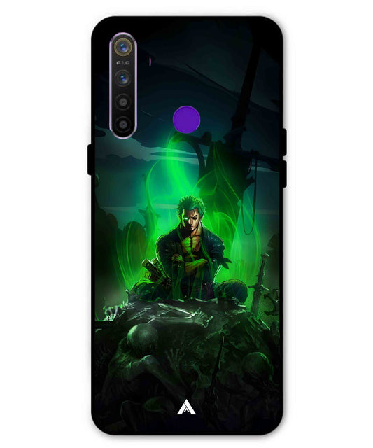Onepiece Zoro 02 Anime Metal Back Cover Phone Case for Realme Narzo 10