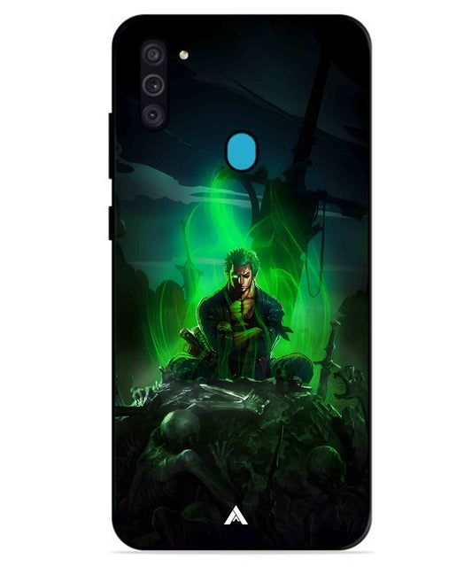 Onepiece Zoro 02 Anime Metal Back Cover Phone Case for Samsung Galaxy A11