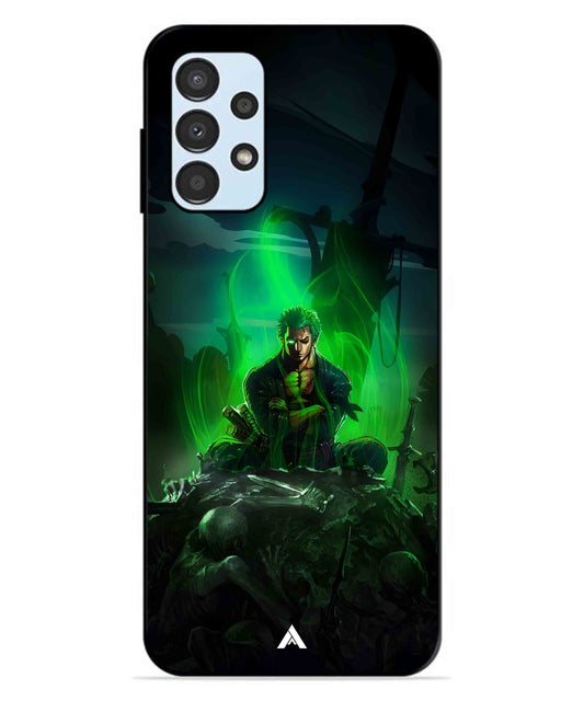 Onepiece Zoro 02 Anime Metal Back Cover Phone Case for Samsung Galaxy A13 4G