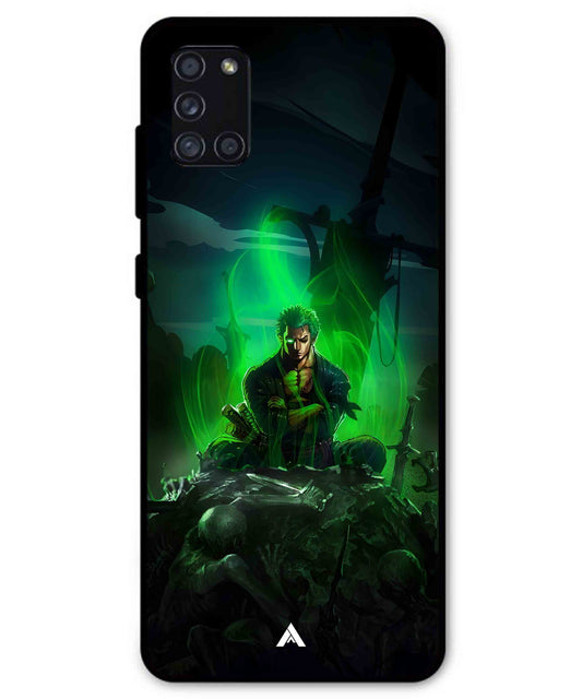 Onepiece Zoro 02 Anime Metal Back Cover Phone Case for Samsung Galaxy A31