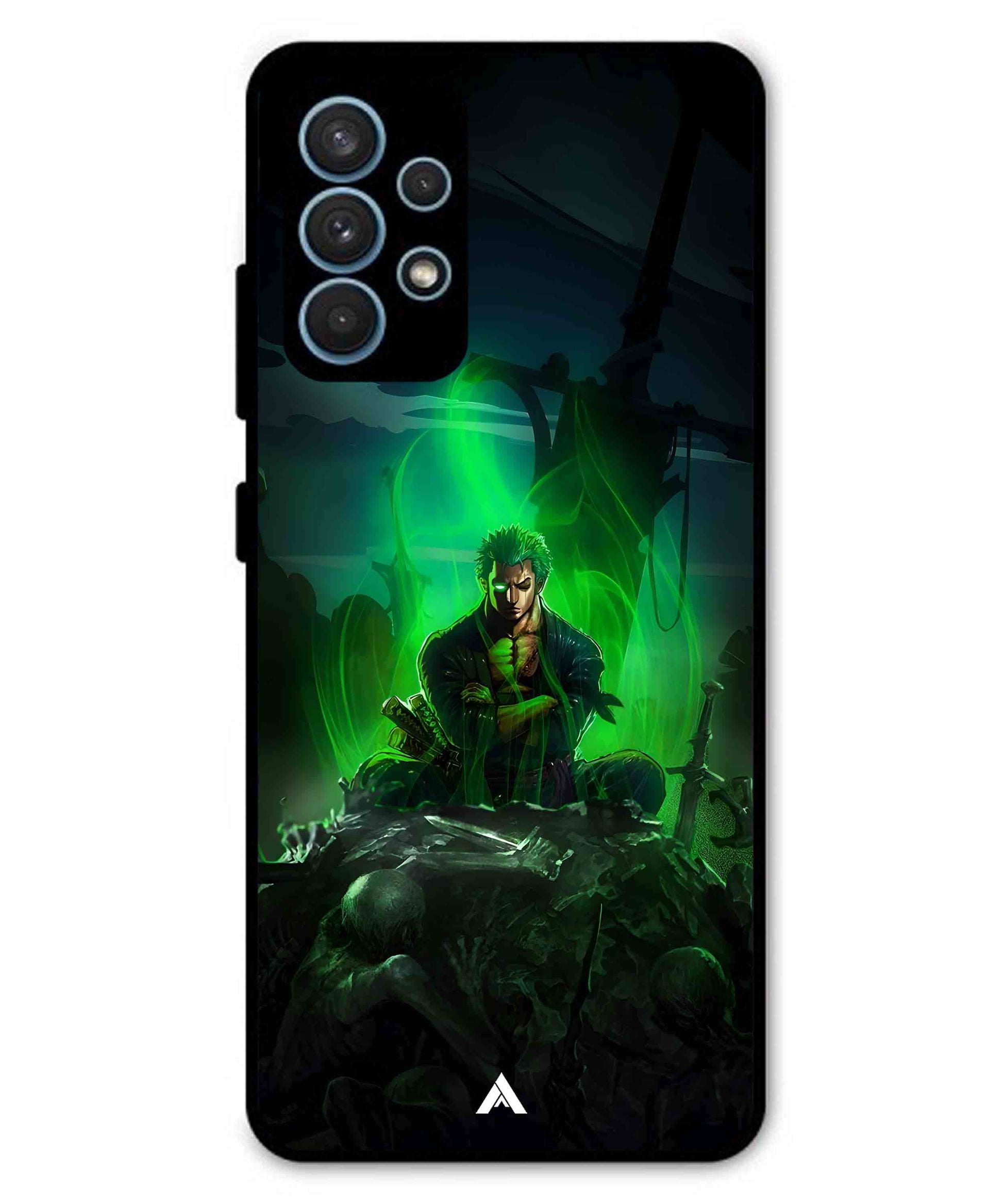 Onepiece Zoro 02 Anime Metal Back Cover Phone Case for Samsung Galaxy A32 4G