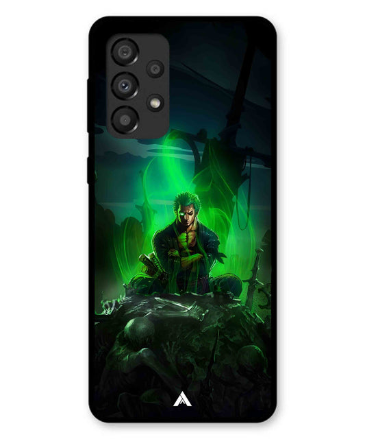Onepiece Zoro 02 Anime Metal Back Cover Phone Case for Samsung Galaxy A33 5G