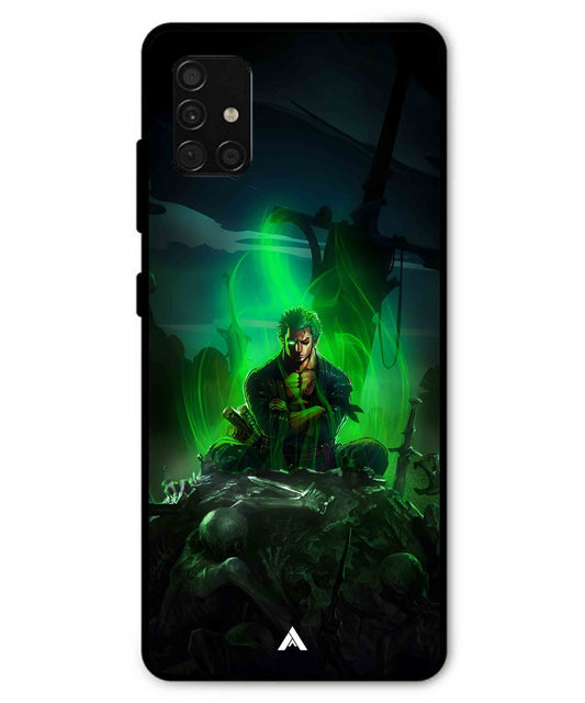 Onepiece Zoro 02 Anime Metal Back Cover Phone Case for Samsung Galaxy A51