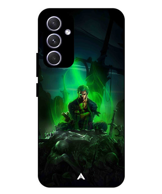Onepiece Zoro 02 Anime Metal Back Cover Phone Case for Samsung Galaxy A55