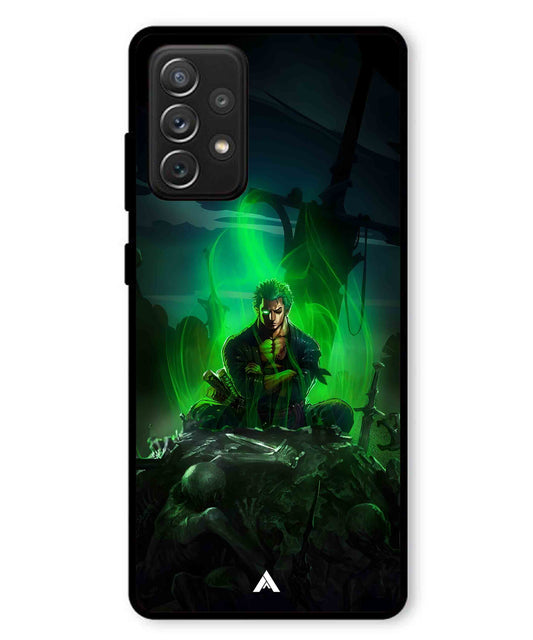 Onepiece Zoro 02 Anime Metal Back Cover Phone Case for Samsung Galaxy A72