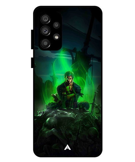 Onepiece Zoro 02 Anime Metal Back Cover Phone Case for Samsung Galaxy A73