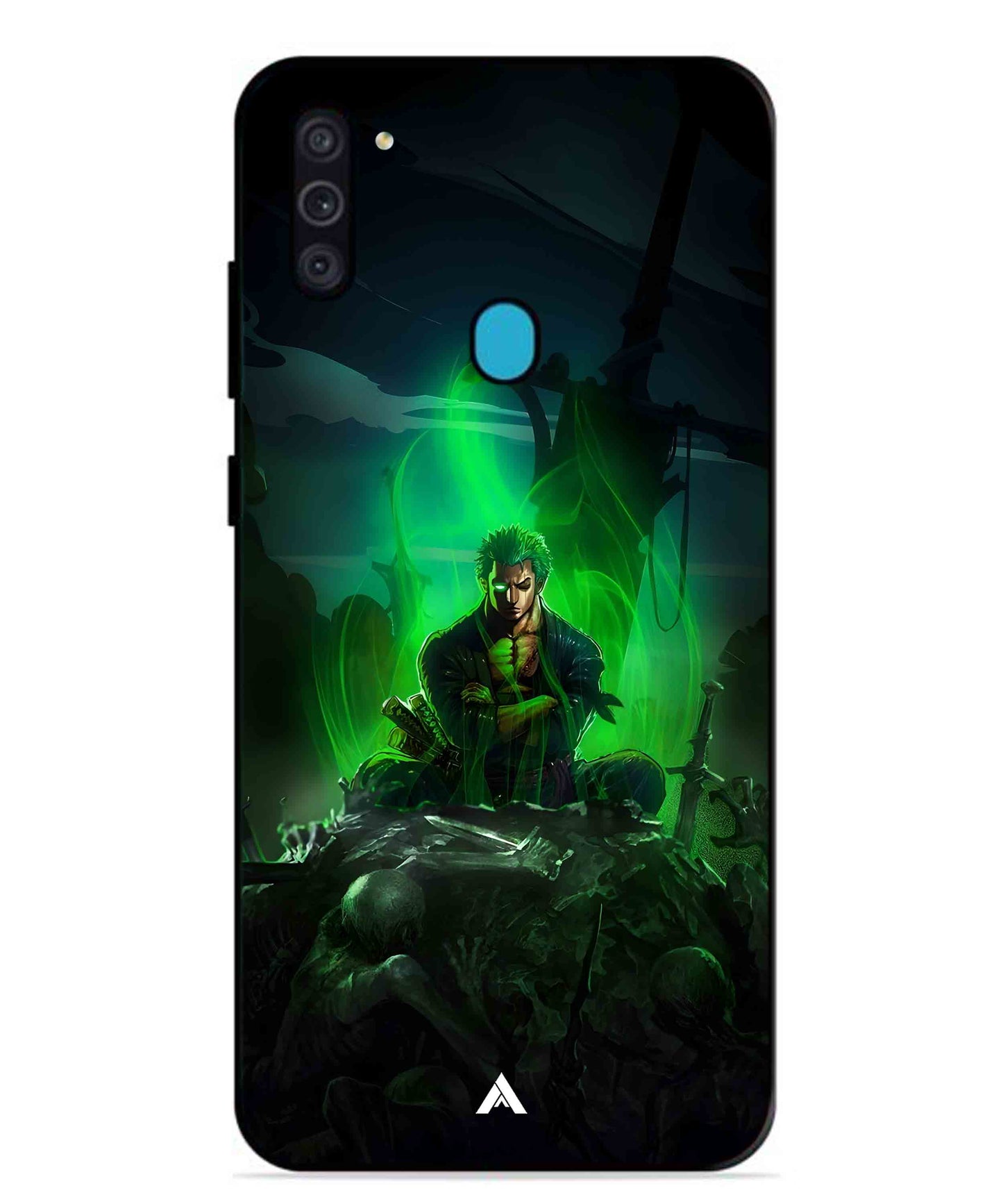 Onepiece Zoro 02 Anime Metal Back Cover Phone Case for Samsung Galaxy F11