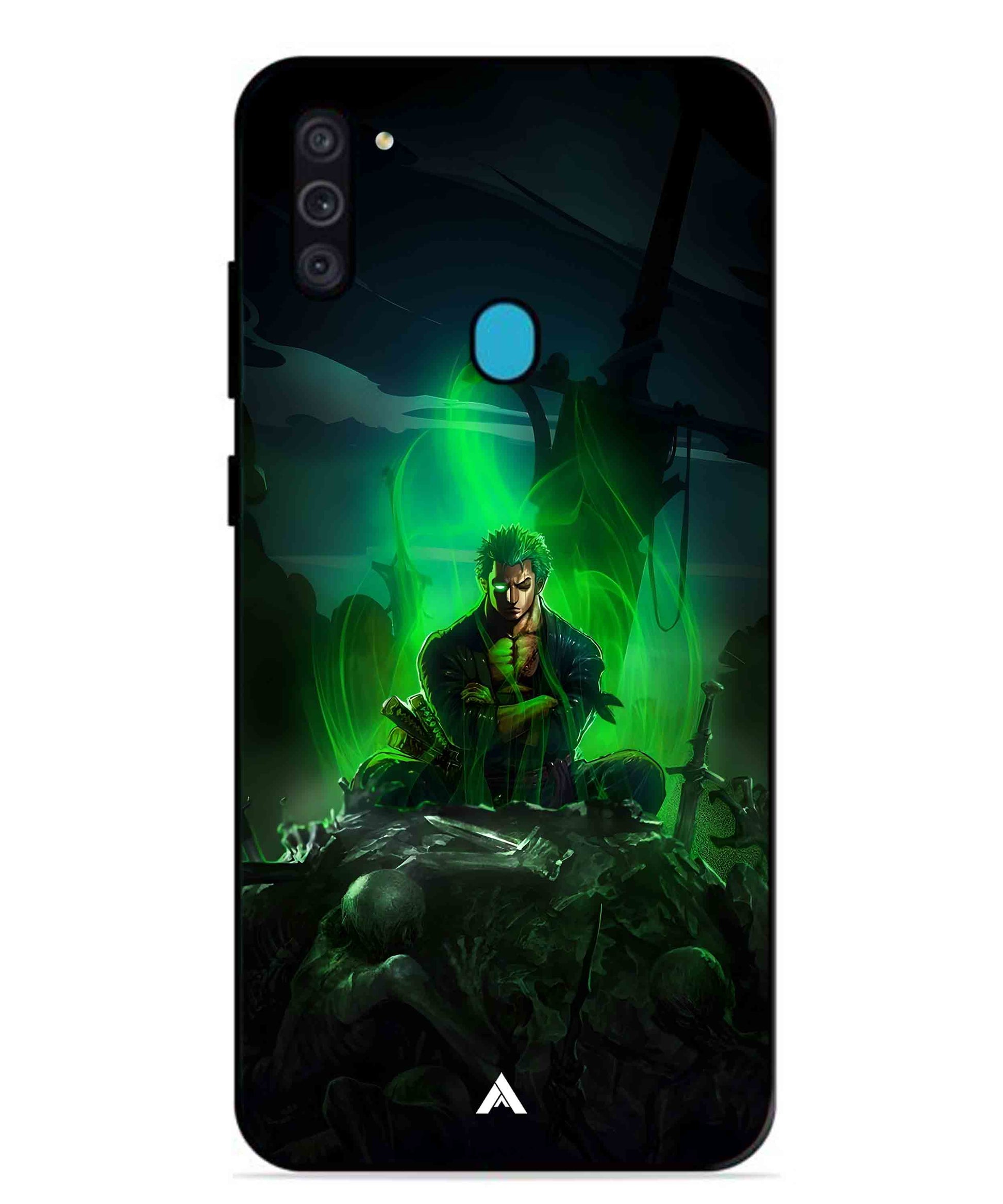 Onepiece Zoro 02 Anime Metal Back Cover Phone Case for Samsung Galaxy F11