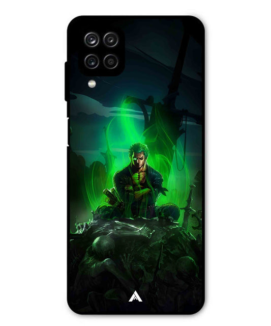 Onepiece Zoro 02 Anime Metal Back Cover Phone Case for Samsung Galaxy F12