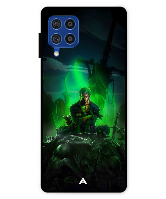 Onepiece Zoro 02 Anime Metal Back Cover Phone Case for Samsung Galaxy F62