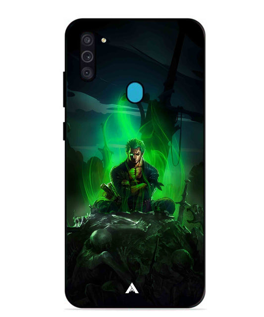 Onepiece Zoro 02 Anime Metal Back Cover Phone Case for Samsung Galaxy M11