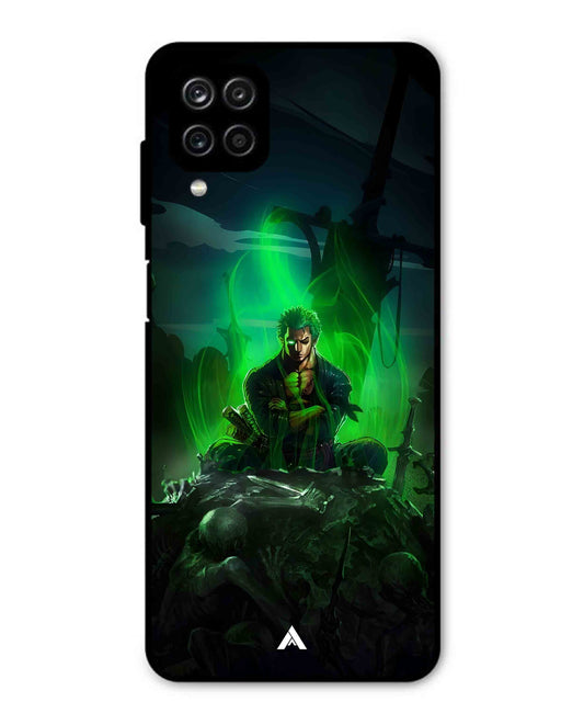 Onepiece Zoro 02 Anime Metal Back Cover Phone Case for Samsung Galaxy M12