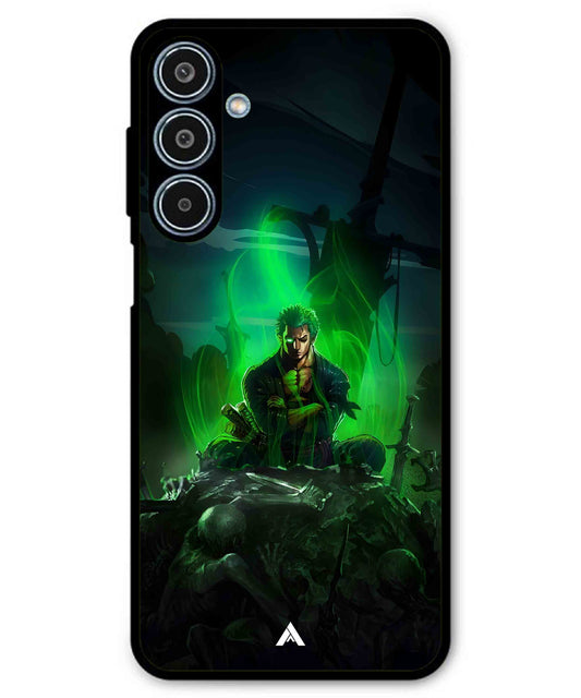 Onepiece Zoro 02 Anime Metal Back Cover Phone Case for Samsung Galaxy M35