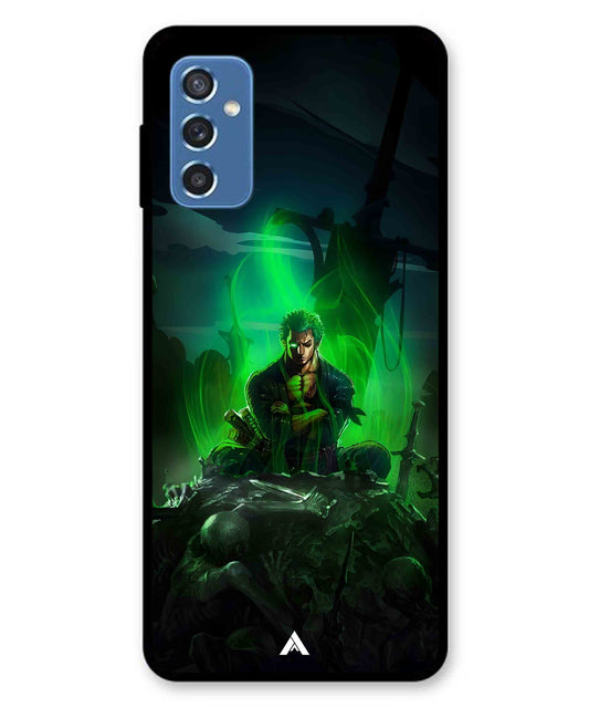 Onepiece Zoro 02 Anime Metal Back Cover Phone Case for Samsung Galaxy M52
