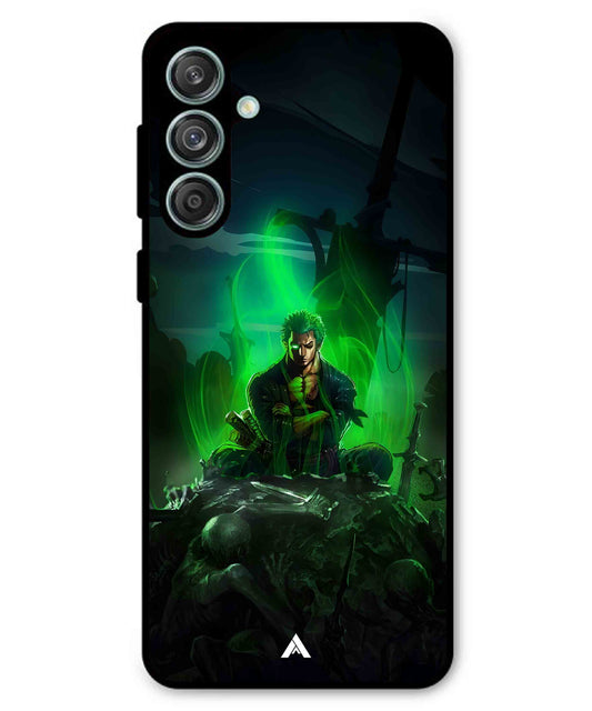 Onepiece Zoro 02 Anime Metal Back Cover Phone Case for Samsung Galaxy M55