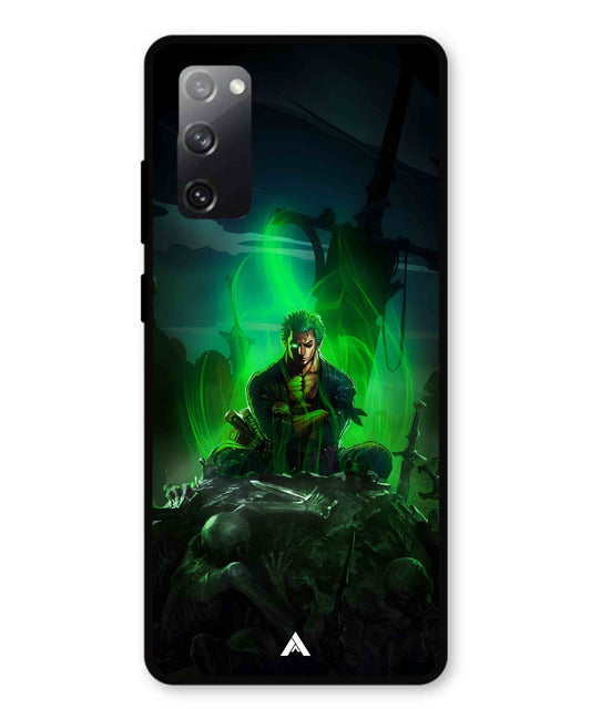 Onepiece Zoro 02 Anime Metal Back Cover Phone Case for Samsung Galaxy S20 Fe