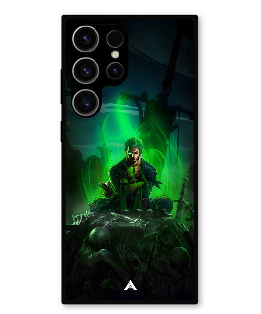 Onepiece Zoro 02 Anime Metal Back Cover Phone Case for Samsung Galaxy S23 Ultra