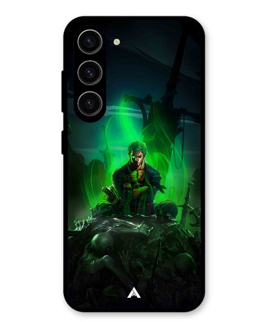 Onepiece Zoro 02 Anime Metal Back Cover Phone Case for Samsung Galaxy S24