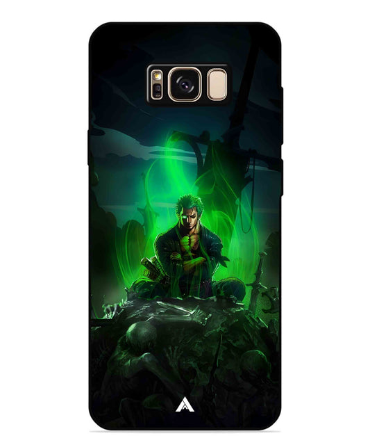 Onepiece Zoro 02 Anime Metal Back Cover Phone Case for Samsung Galaxy S8 Plus