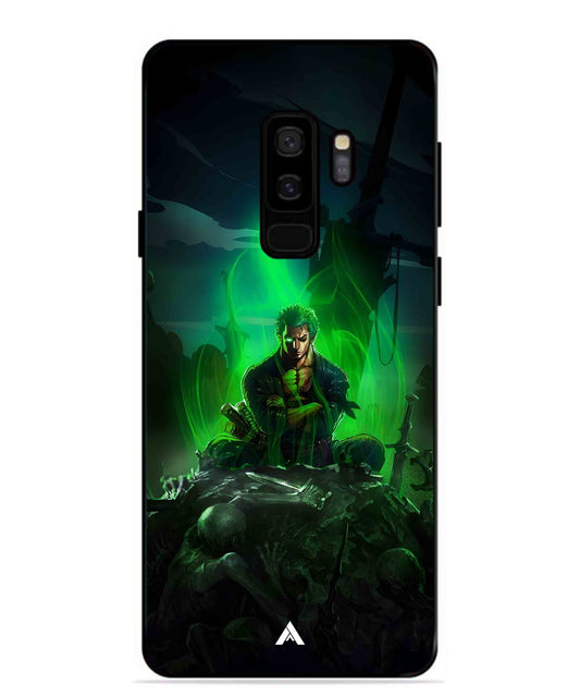 Onepiece Zoro 02 Anime Metal Back Cover Phone Case for Samsung Galaxy S9 Plus
