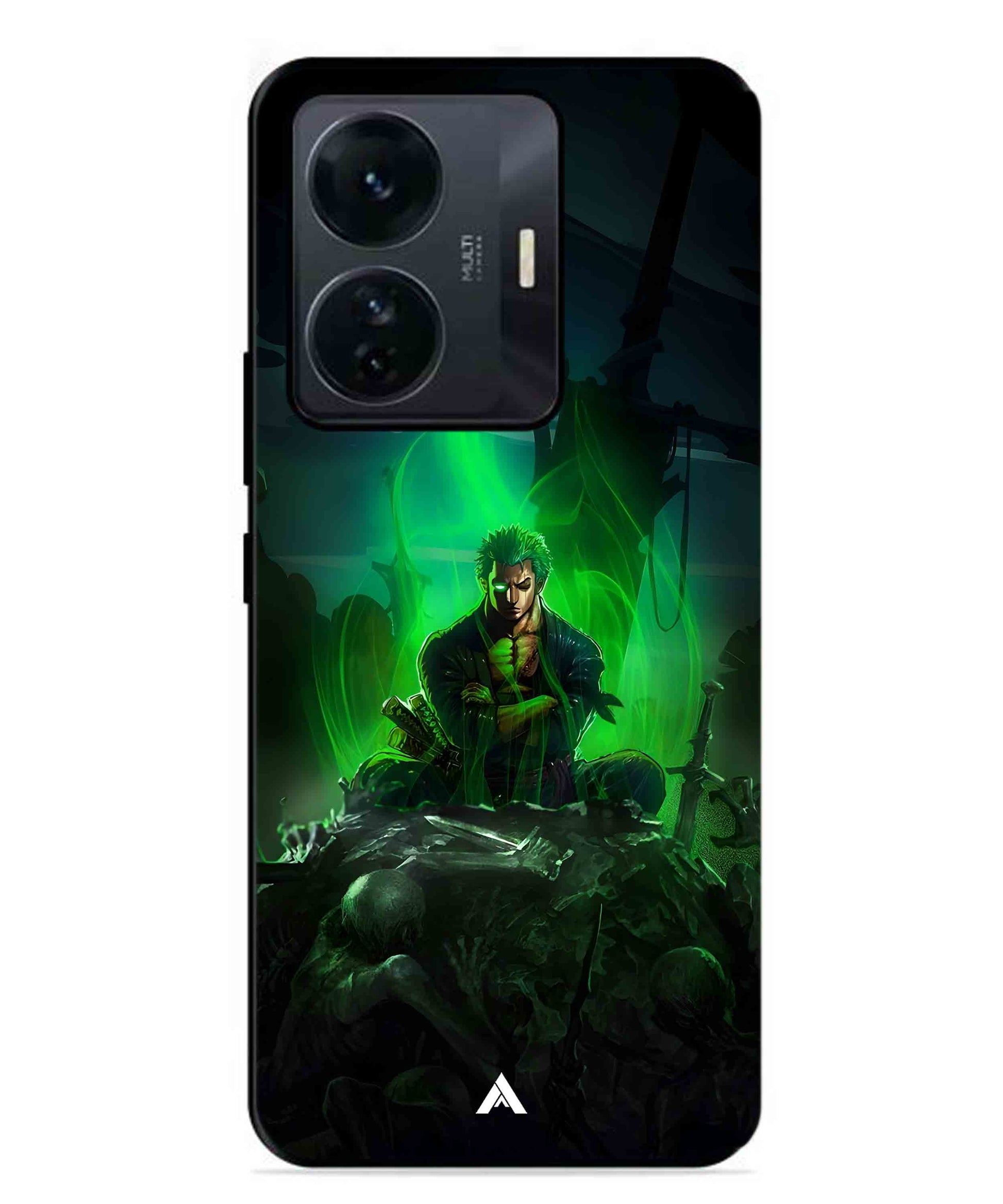 Onepiece Zoro 02 Anime Metal Back Cover Phone Case for Vivo T1 Pro
