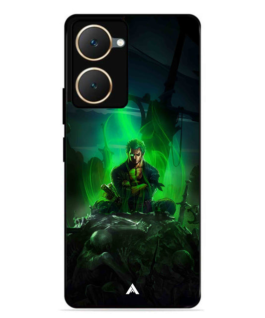 Onepiece Zoro 02 Anime Metal Back Cover Phone Case for Vivo T3 Lite