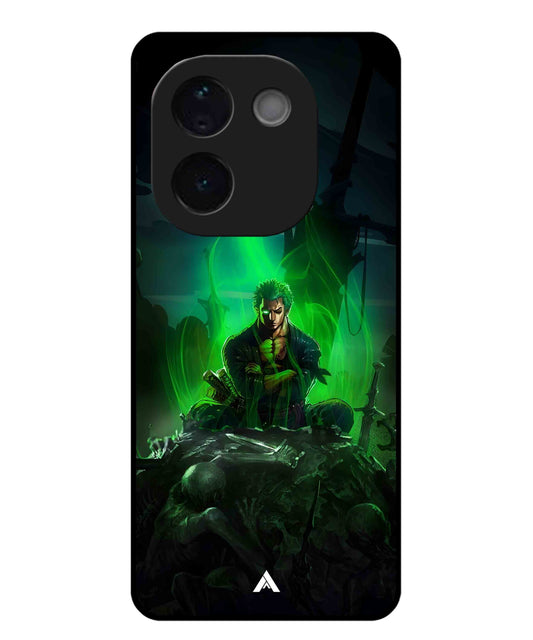 Onepiece Zoro 02 Anime Metal Back Cover Phone Case for Vivo T3 Pro