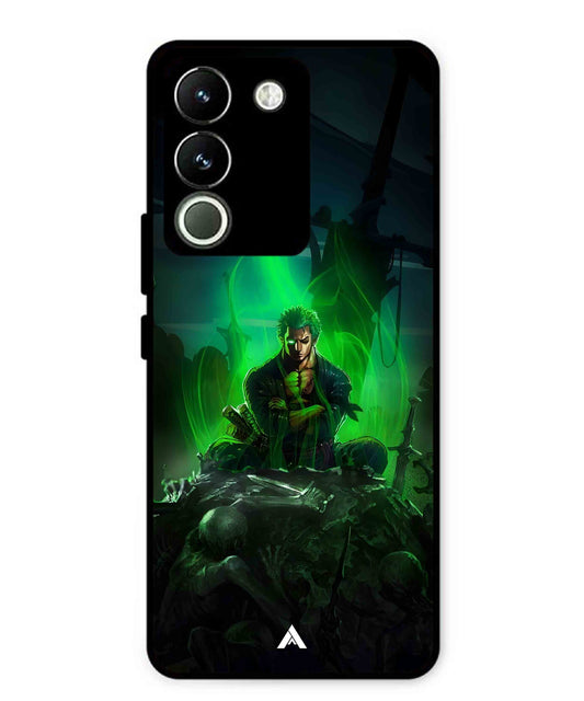 Onepiece Zoro 02 Anime Metal Back Cover Phone Case for Vivo Y200