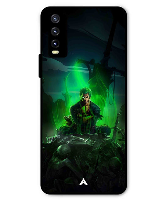 Onepiece Zoro 02 Anime Metal Back Cover Phone Case for Vivo Y20i