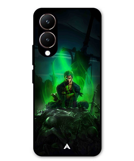 Onepiece Zoro 02 Anime Metal Back Cover Phone Case for Vivo Y28