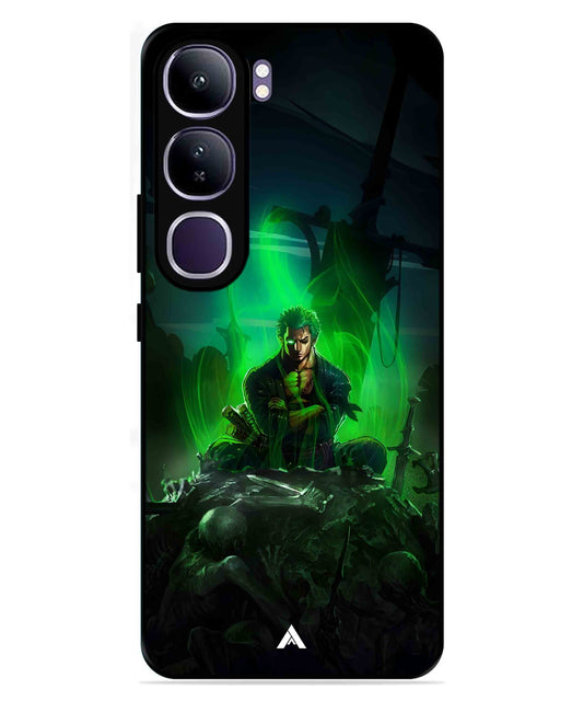 Onepiece Zoro 02 Anime Metal Back Cover Phone Case for Vivo Y300