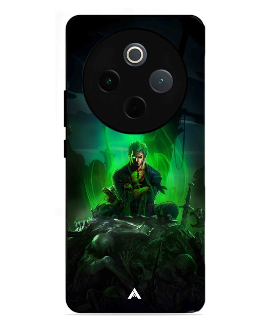 Onepiece Zoro 02 Anime Metal Back Cover Phone Case for Vivo Y300 Pro