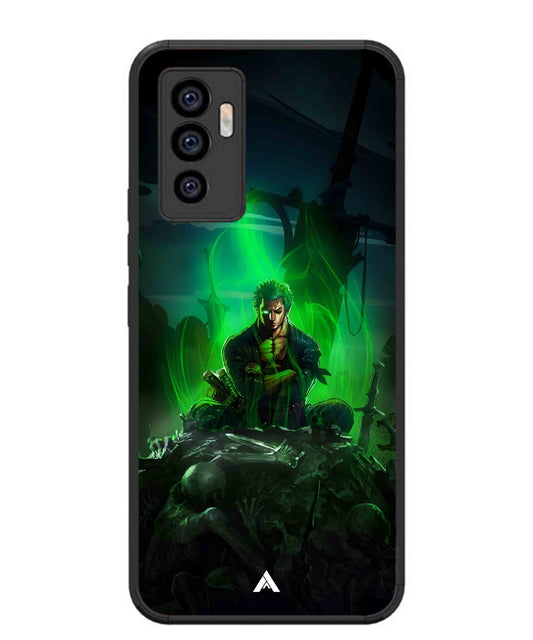 Onepiece Zoro 02 Anime Metal Back Cover Phone Case for Vivo Y75 4G