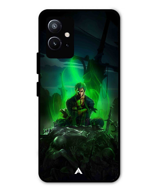 Onepiece Zoro 02 Anime Metal Back Cover Phone Case for Vivo Y75 5G